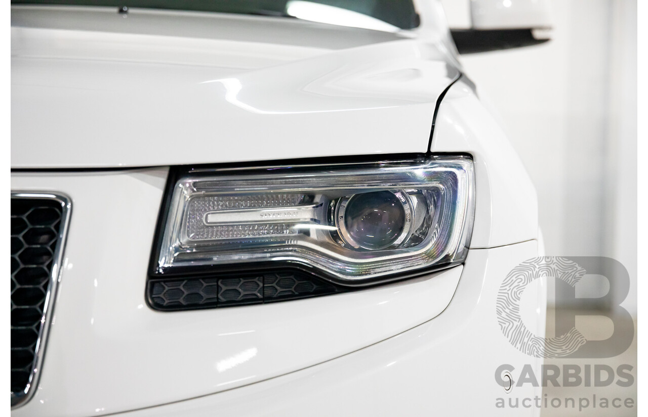 9/2015 Jeep Grand Cherokee Overland (4x4) WK MY15 4d Wagon Bright White Turbo Diesel 3.0L