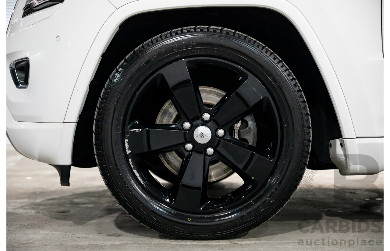 9/2015 Jeep Grand Cherokee Overland (4x4) WK MY15 4d Wagon Bright White Turbo Diesel 3.0L