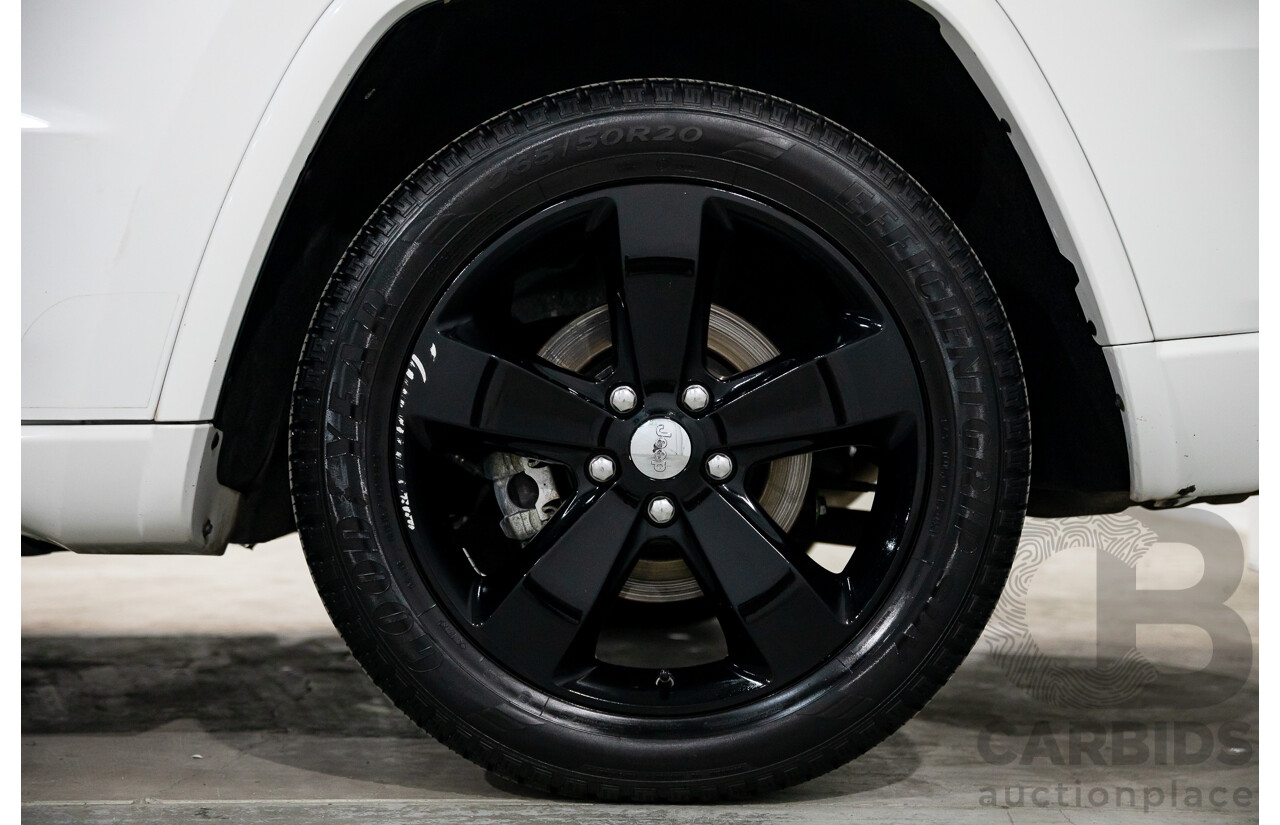 9/2015 Jeep Grand Cherokee Overland (4x4) WK MY15 4d Wagon Bright White Turbo Diesel 3.0L