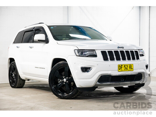 9/2015 Jeep Grand Cherokee Overland (4x4) WK MY15 4d Wagon Bright White Turbo Diesel 3.0L