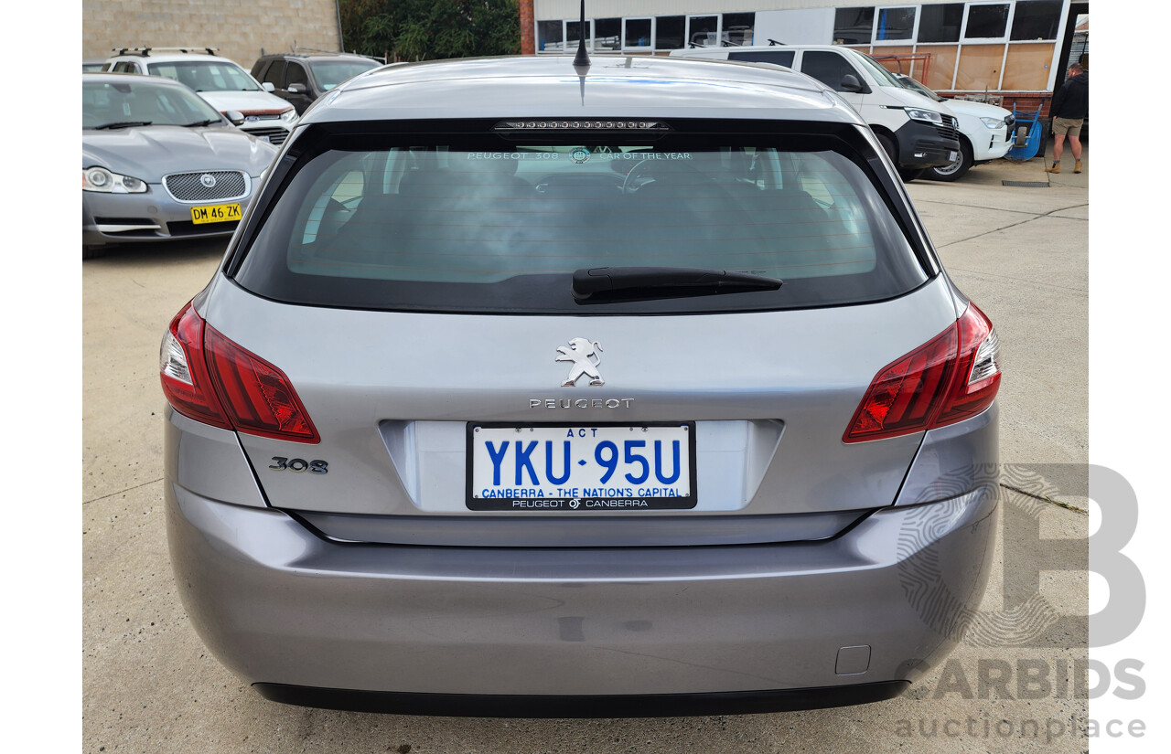 7/2015 Peugeot 308 Access T9 5d Hatchback Grey 1.2L