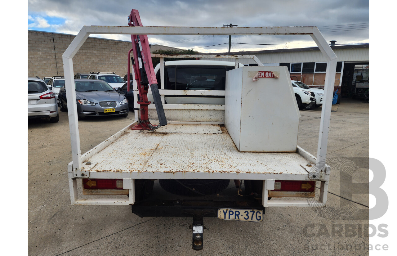 2/2013 Mitsubishi Triton Glx-R (4x4) MN MY13 Double Cab Utility White 2.5L