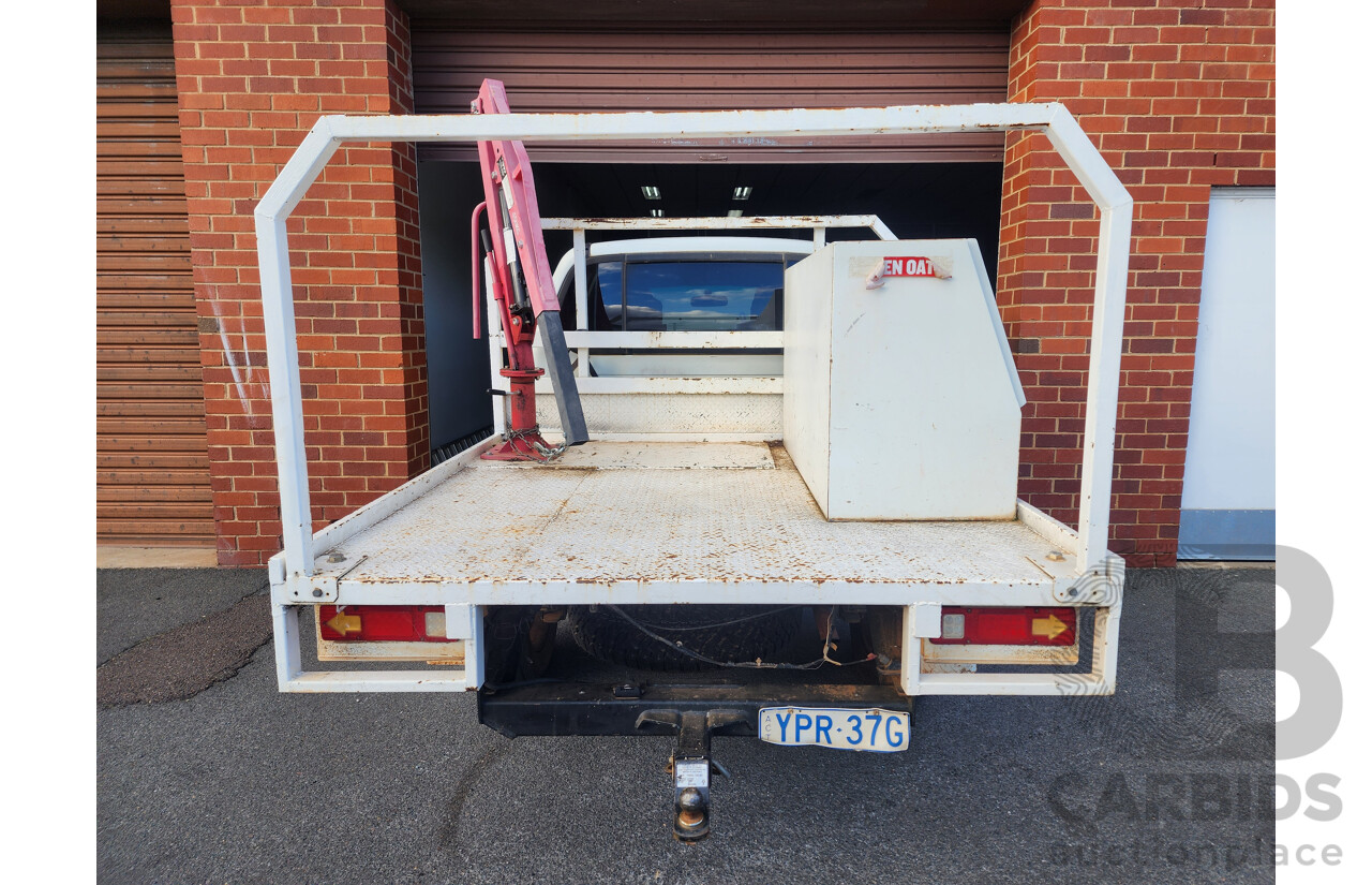2/2013 Mitsubishi Triton Glx-R (4x4) MN MY13 Double Cab Utility White 2.5L