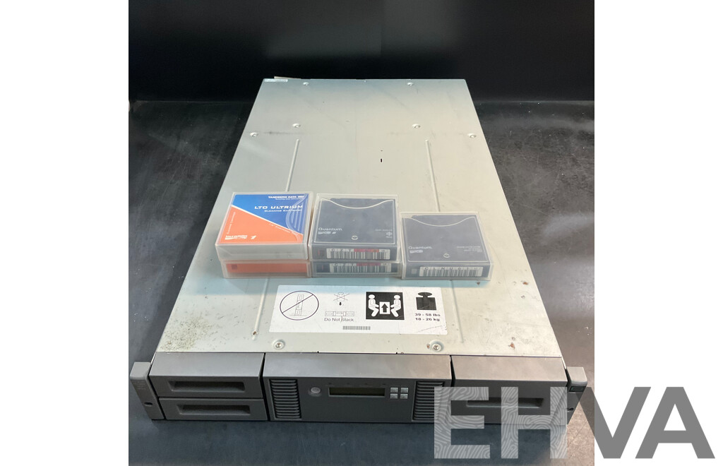 HPE LVLDC-0501Overland Tape Library & Assorted Cleaning Cartridge & 2500GB Data Cartridge