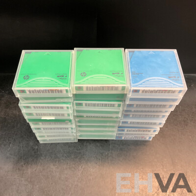 HPE/HP LTO Ultrium 1.6TB & 3TB RW Data Cartridge - Lot of 30 - Estimated Total ORP $1,600