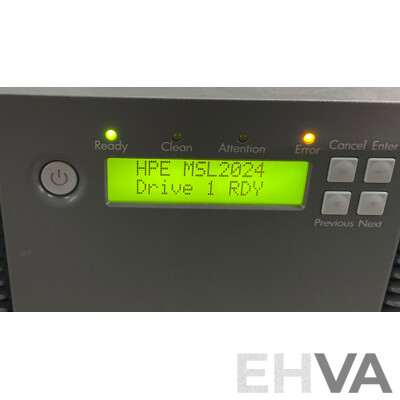 HPE LVLDC-0501Overland Tape Library & Assorted Cleaning Cartridge & 2500GB Data Cartridge