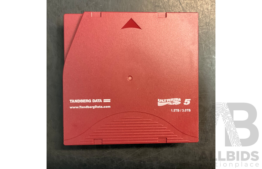 TANDBERG DATA Ultrium LTO 5 1.5GB/3TB Compressed Data Cartridge & HP 6.25TB MP RW Ultrium LTO 6 Data Cartridge - Lot of 28