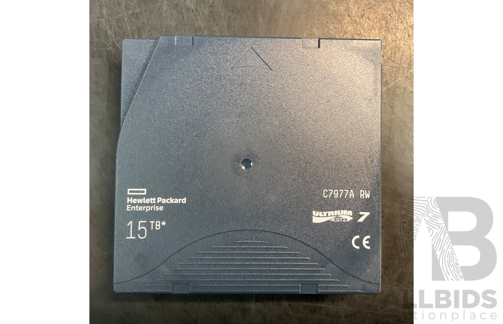 HPE 15TB C7977A RW Ultrium LTO 7 Data Cartridge - Lot of 13