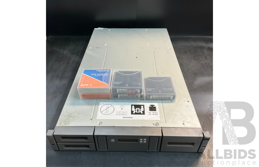 HPE LVLDC-0501Overland Tape Library & Assorted Cleaning Cartridge & 2500GB Data Cartridge