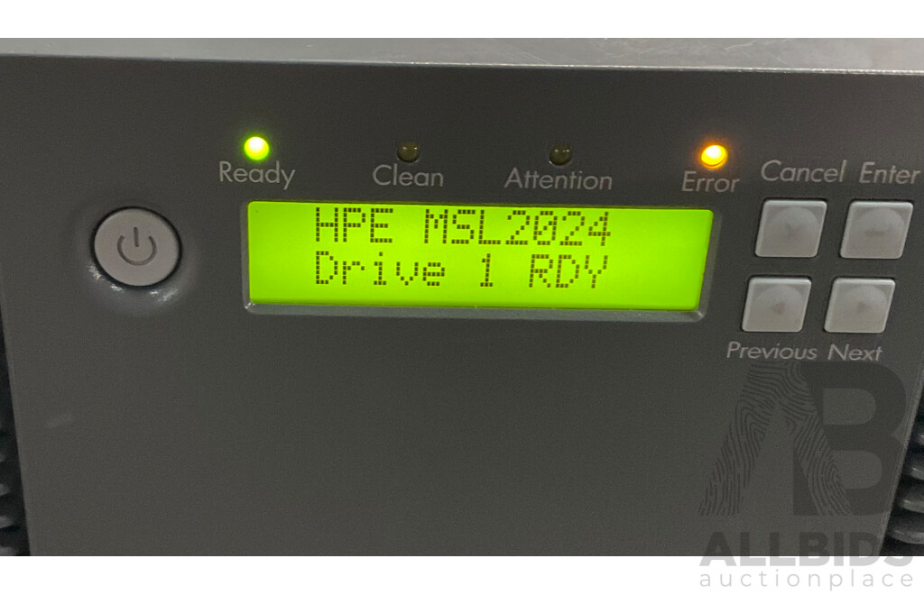HPE LVLDC-0501Overland Tape Library & Assorted Cleaning Cartridge & 2500GB Data Cartridge