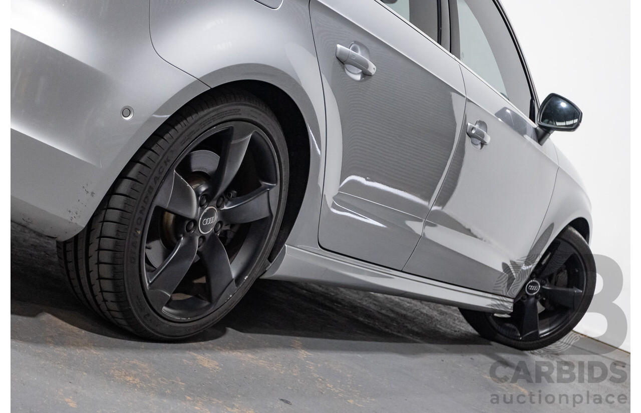 11/2013 Audi S3 Sportback 2.0 TFSI Quattro 8V (AWD) MY14 5d Hatchback Silver Turbo 2.0L