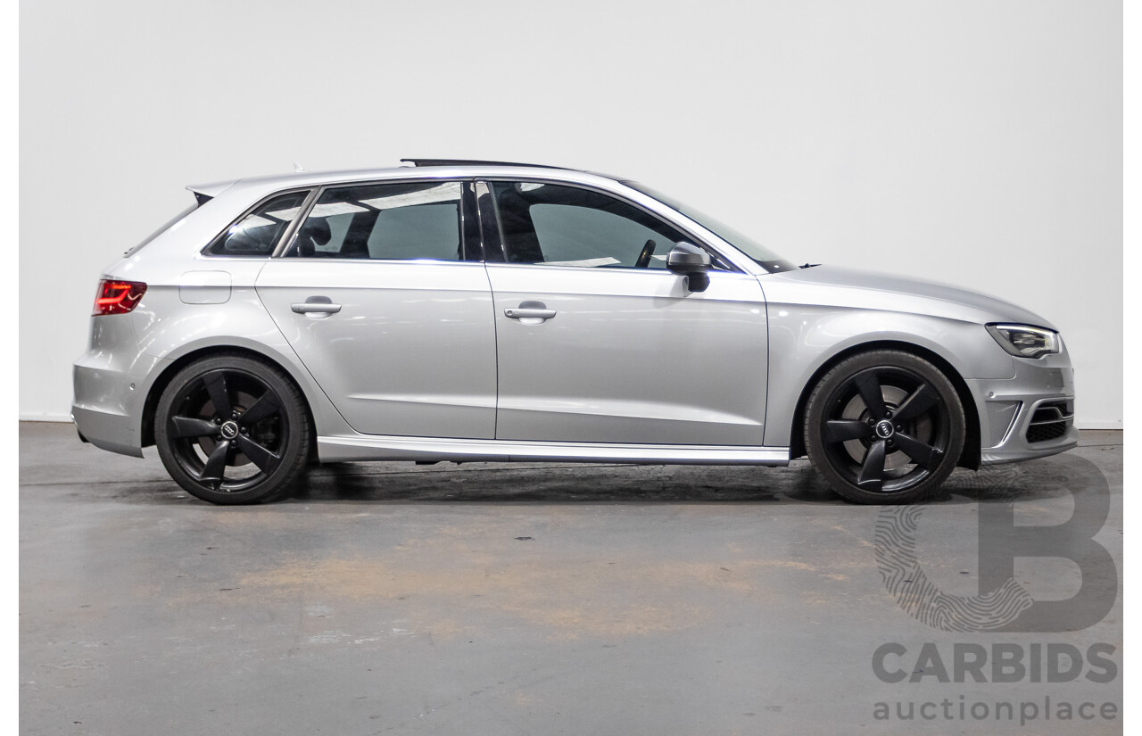 11/2013 Audi S3 Sportback 2.0 TFSI Quattro 8V (AWD) MY14 5d Hatchback Silver Turbo 2.0L
