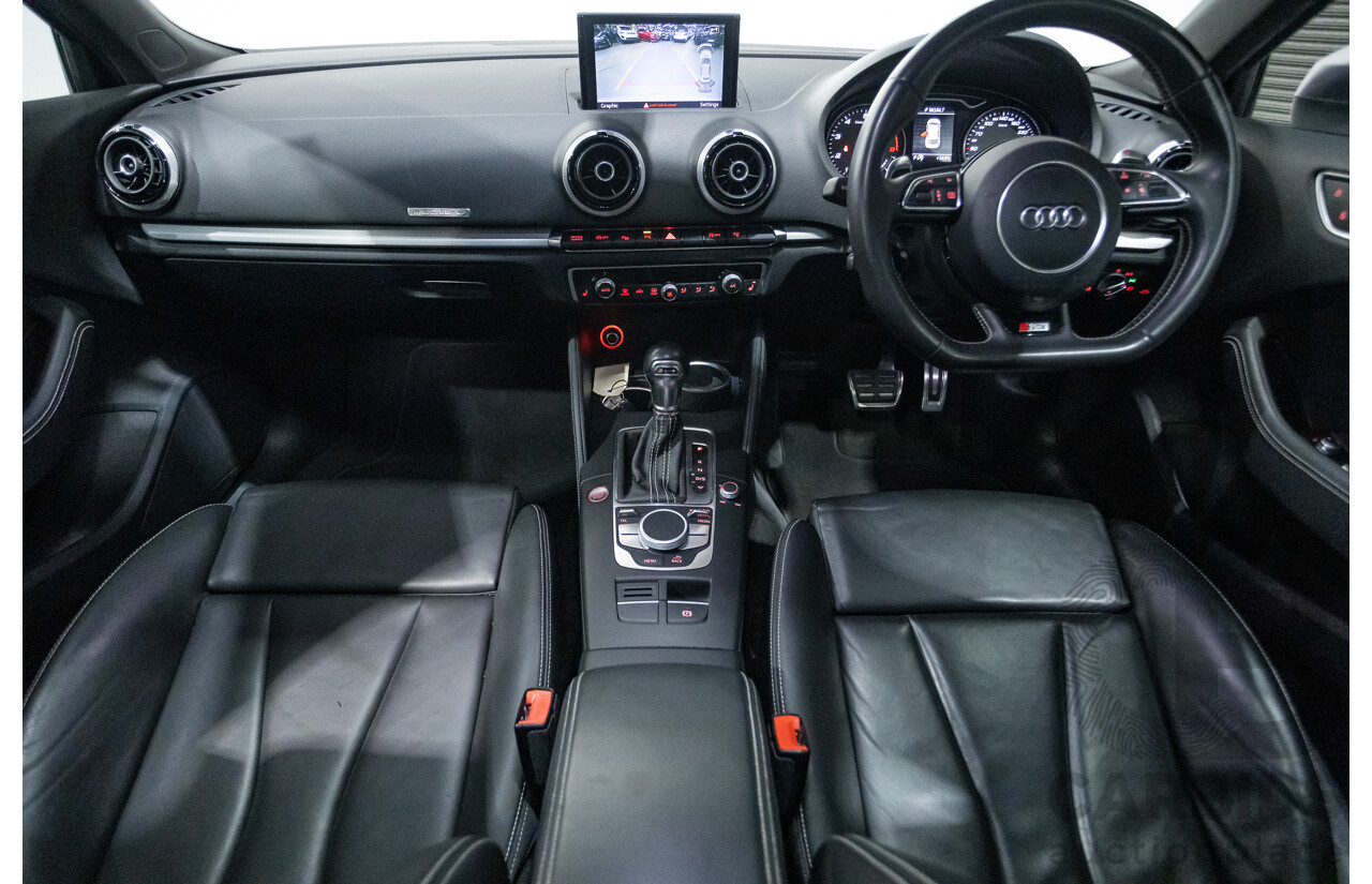 11/2013 Audi S3 Sportback 2.0 TFSI Quattro 8V (AWD) MY14 5d Hatchback Silver Turbo 2.0L