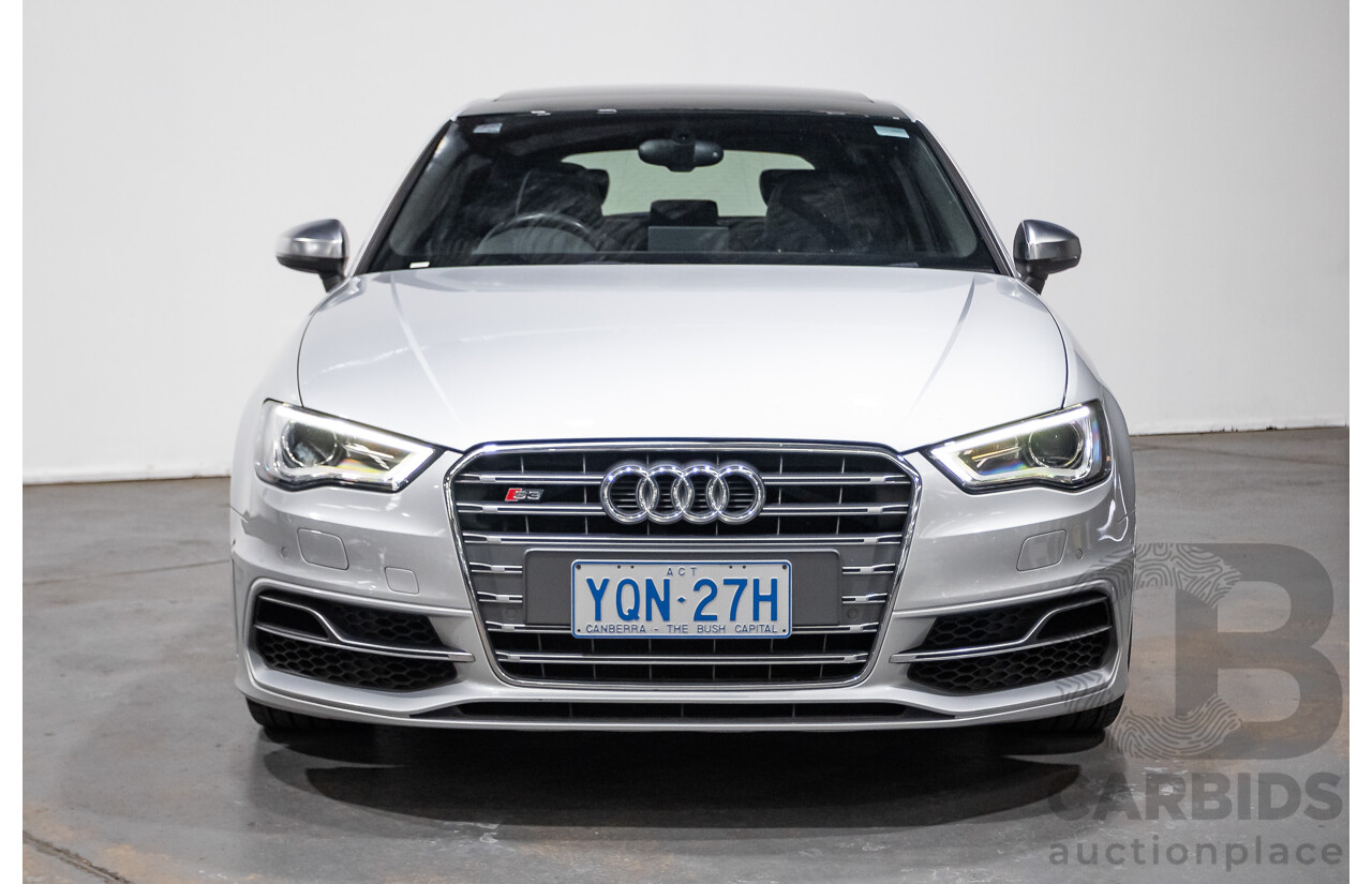 11/2013 Audi S3 Sportback 2.0 TFSI Quattro 8V (AWD) MY14 5d Hatchback Silver Turbo 2.0L