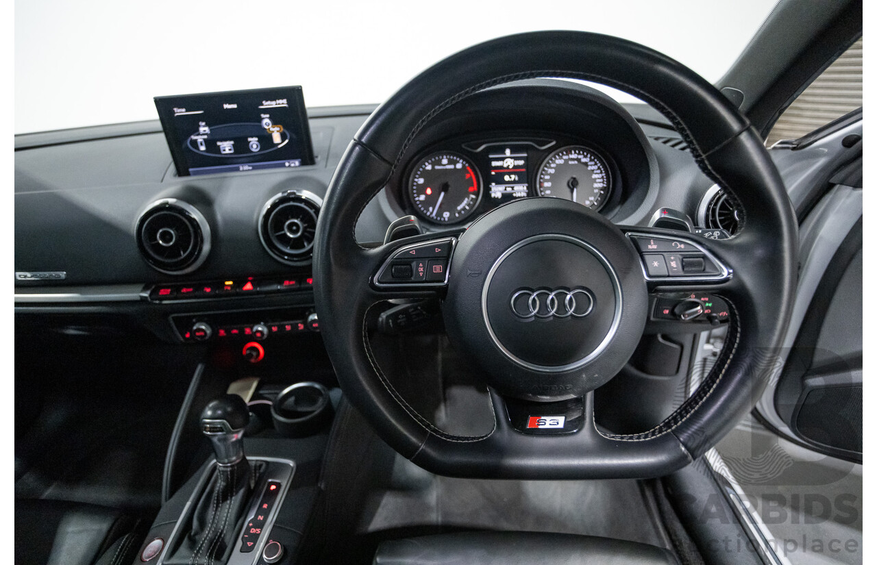 11/2013 Audi S3 Sportback 2.0 TFSI Quattro 8V (AWD) MY14 5d Hatchback Silver Turbo 2.0L
