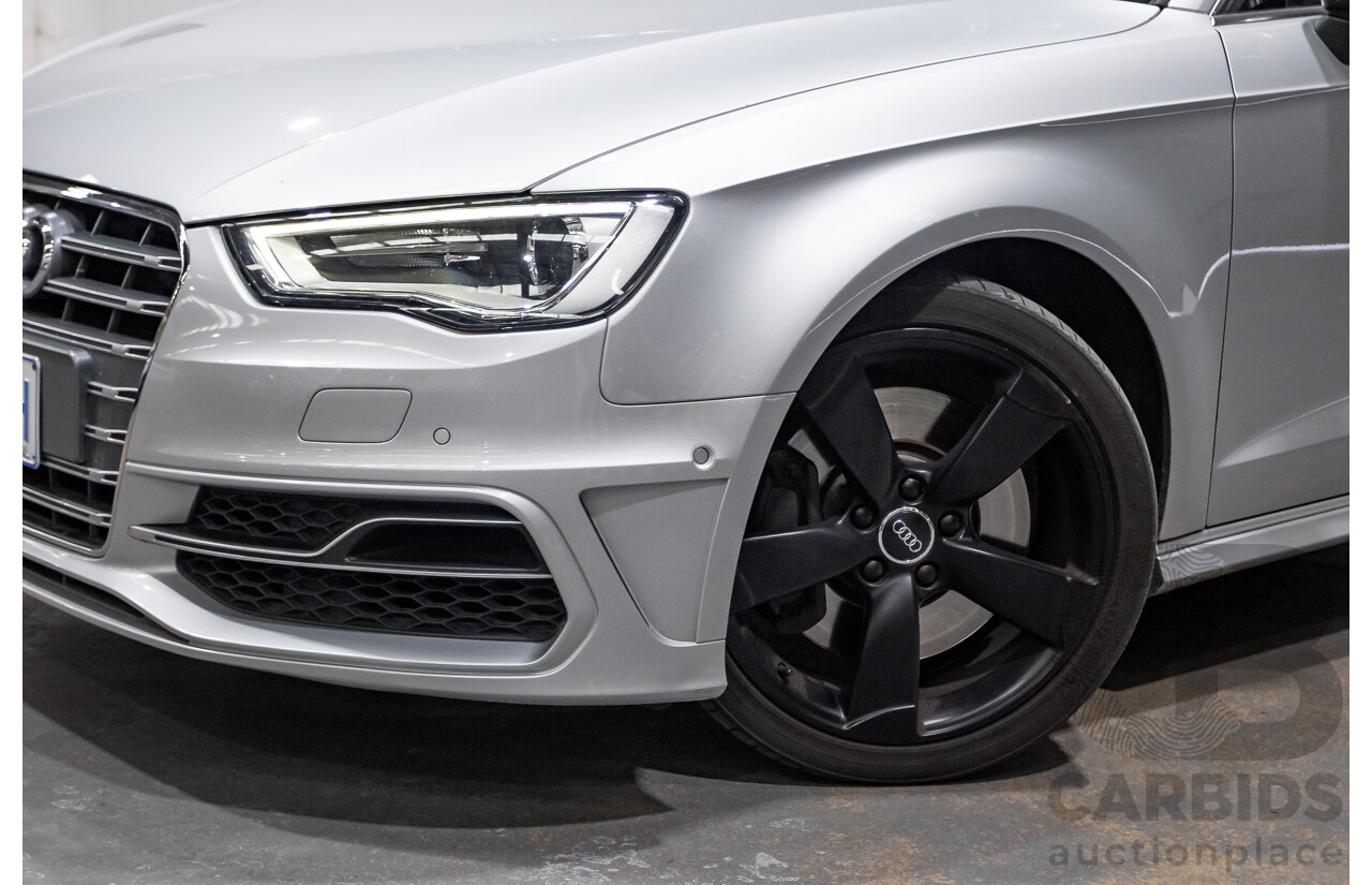 11/2013 Audi S3 Sportback 2.0 TFSI Quattro 8V (AWD) MY14 5d Hatchback Silver Turbo 2.0L