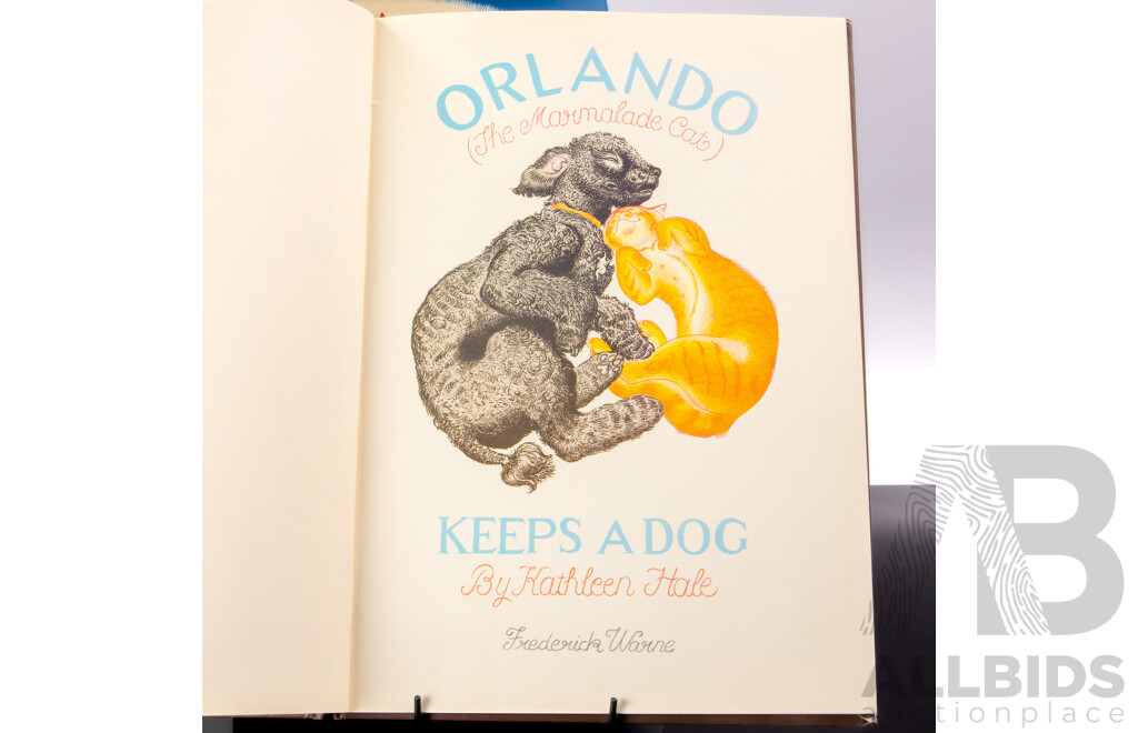 Kathleen Hale, Orlando the Marmalade Cat a Seaside Holiday & Orlando the Marmalade Cat Keeps a Dog, Both Frederick Warne, 1991 & 1990