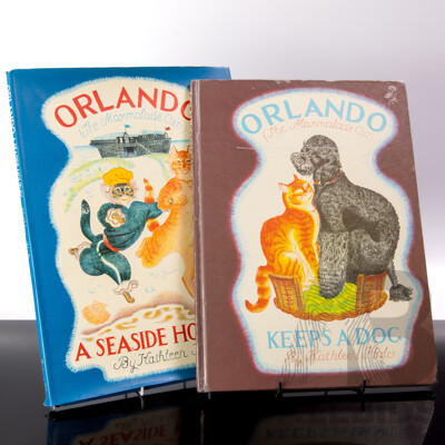 Kathleen Hale, Orlando the Marmalade Cat a Seaside Holiday & Orlando the Marmalade Cat Keeps a Dog, Both Frederick Warne, 1991 & 1990
