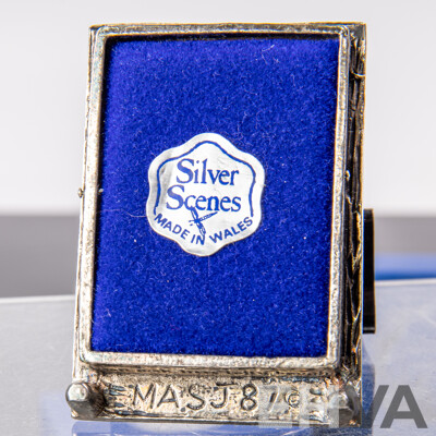 'Silver Scenes' Collection of (3) Vintage Miniature Photo Frames, 55mm, Boxed, Made in Wales - as New