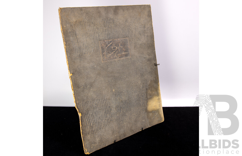 Interesting Antique Photograph of King George VI & Elizabeth Queen Mother, Signed by Both to Lower Portion in Vandyke London Folder and Blind Stamped the Same