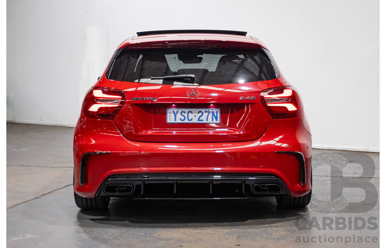 03/2016 Mercedes-Amg A45 AMG (AWD) 176 MY16 5D Hatchback Jupiter Red Turbo 2.0L