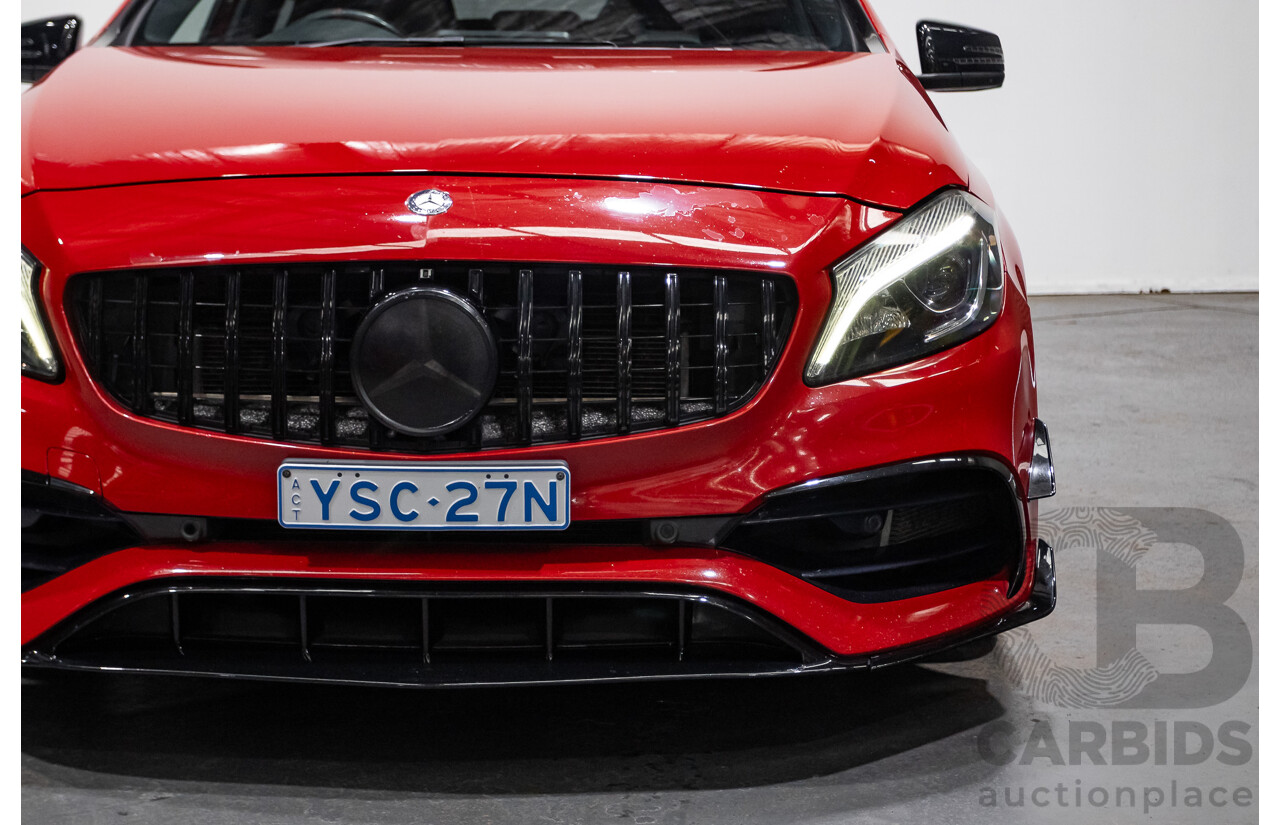 03/2016 Mercedes-Amg A45 AMG (AWD) 176 MY16 5D Hatchback Jupiter Red Turbo 2.0L