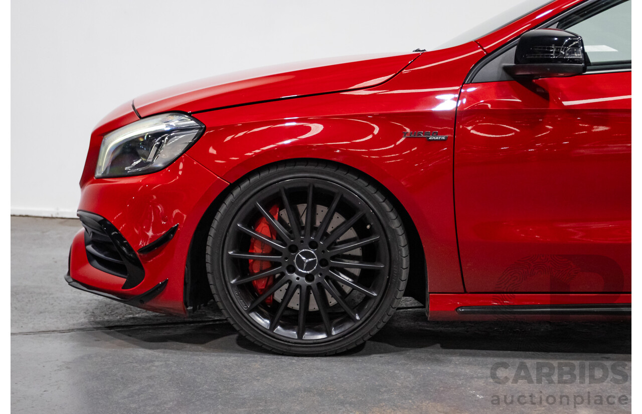 03/2016 Mercedes-Amg A45 AMG (AWD) 176 MY16 5D Hatchback Jupiter Red Turbo 2.0L