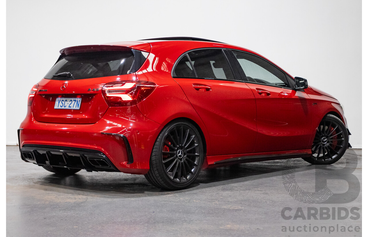 03/2016 Mercedes-Amg A45 AMG (AWD) 176 MY16 5D Hatchback Jupiter Red Turbo 2.0L