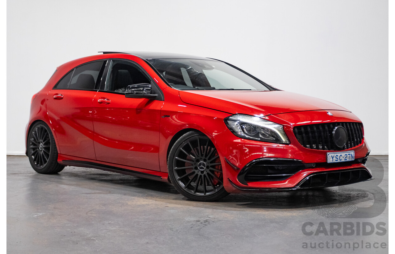 03/2016 Mercedes-Amg A45 AMG (AWD) 176 MY16 5D Hatchback Jupiter Red Turbo 2.0L