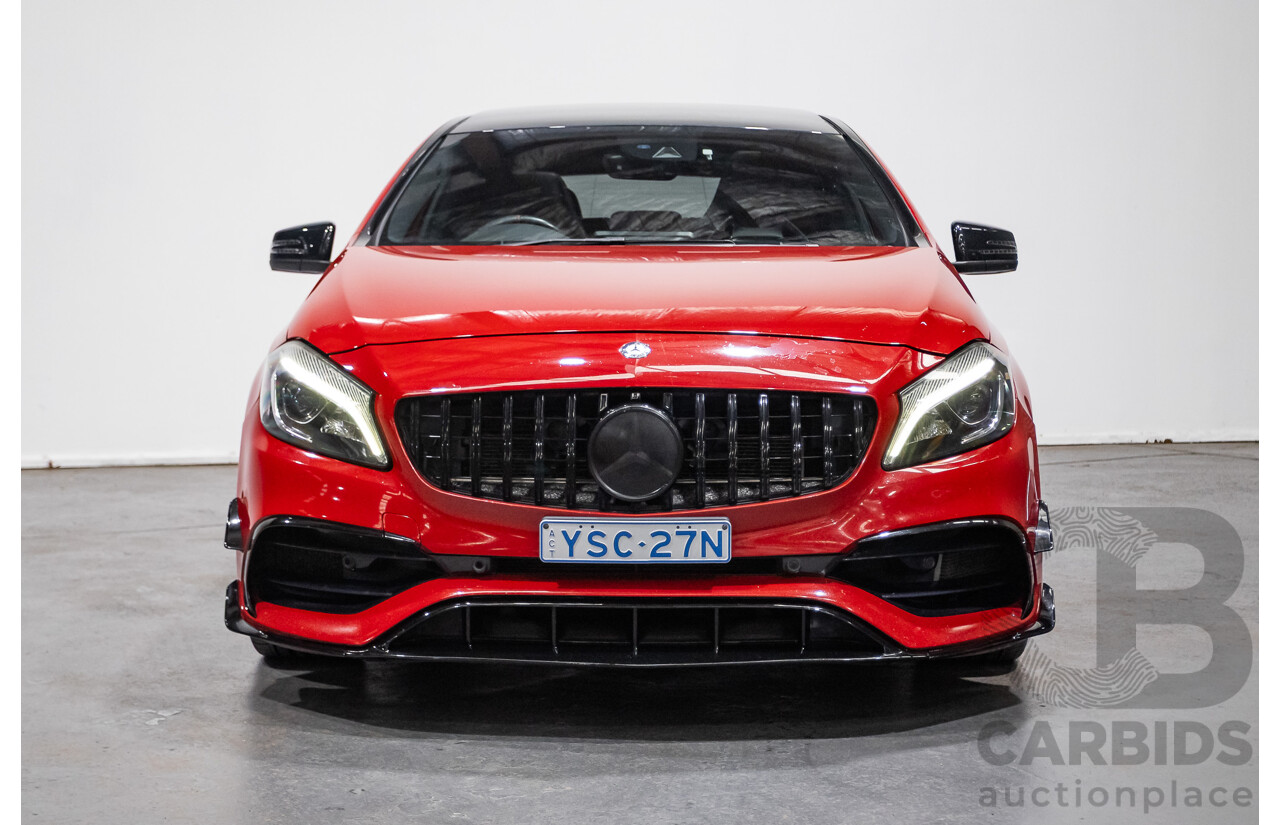03/2016 Mercedes-Amg A45 AMG (AWD) 176 MY16 5D Hatchback Jupiter Red Turbo 2.0L