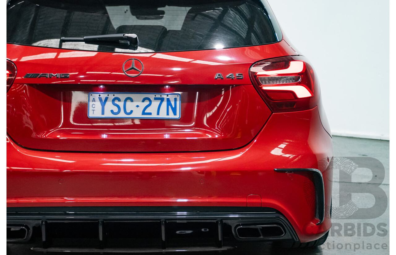 03/2016 Mercedes-Amg A45 AMG (AWD) 176 MY16 5D Hatchback Jupiter Red Turbo 2.0L