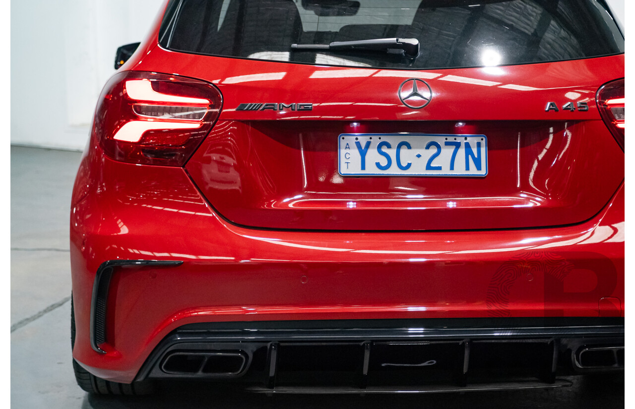 03/2016 Mercedes-Amg A45 AMG (AWD) 176 MY16 5D Hatchback Jupiter Red Turbo 2.0L