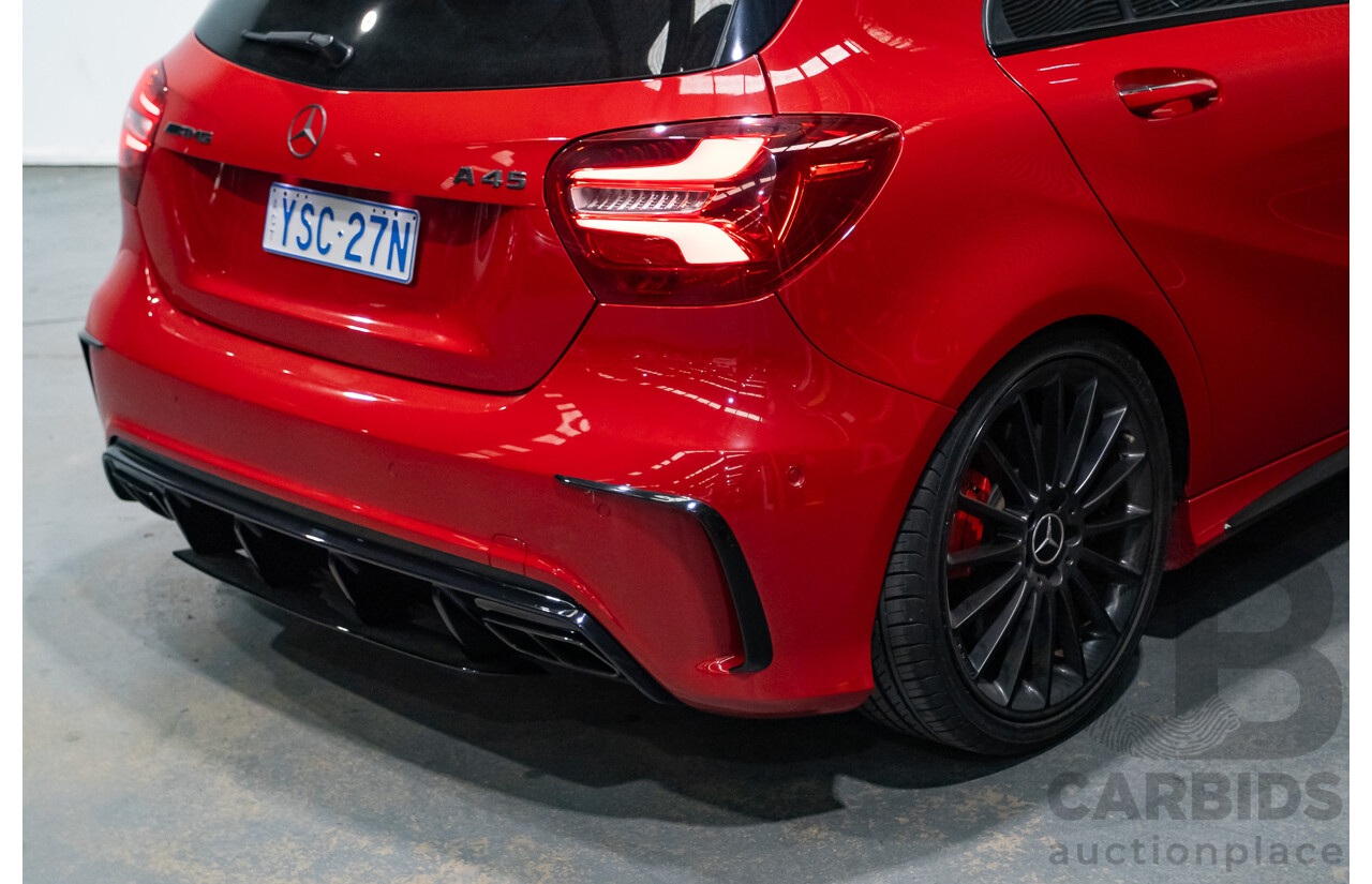 03/2016 Mercedes-Amg A45 AMG (AWD) 176 MY16 5D Hatchback Jupiter Red Turbo 2.0L