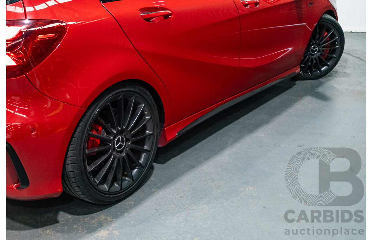 03/2016 Mercedes-Amg A45 AMG (AWD) 176 MY16 5D Hatchback Jupiter Red Turbo 2.0L