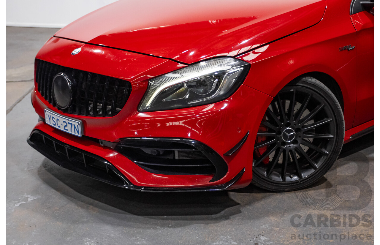 03/2016 Mercedes-Amg A45 AMG (AWD) 176 MY16 5D Hatchback Jupiter Red Turbo 2.0L