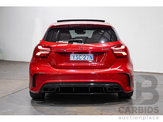 03/2016 Mercedes-Amg A45 AMG (AWD) 176 MY16 5D Hatchback Jupiter Red Turbo 2.0L