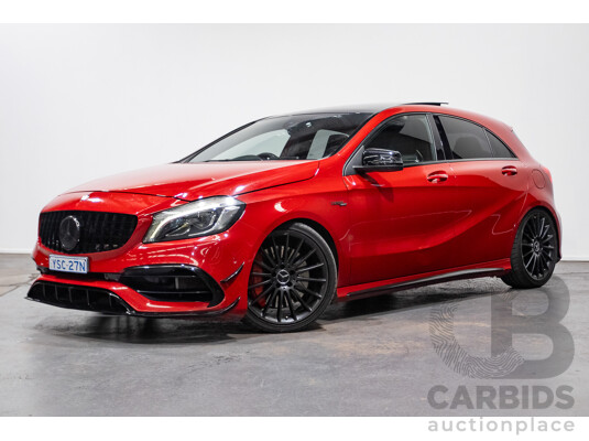 03/2016 Mercedes-Amg A45 AMG (AWD) 176 MY16 5D Hatchback Jupiter Red Turbo 2.0L