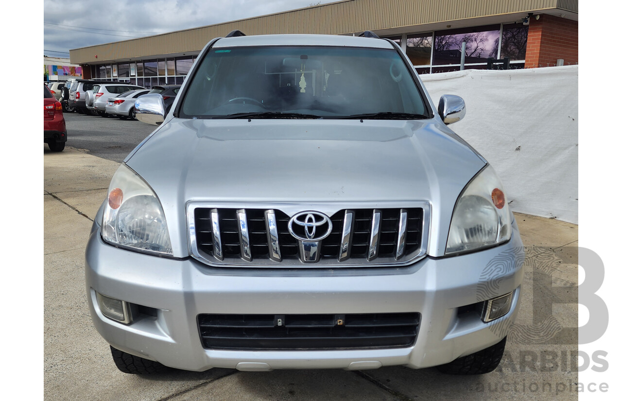 8/2007 Toyota Landcruiser Prado GXL (4x4) KDJ120R MY07 4d Wagon Silver 3.0L