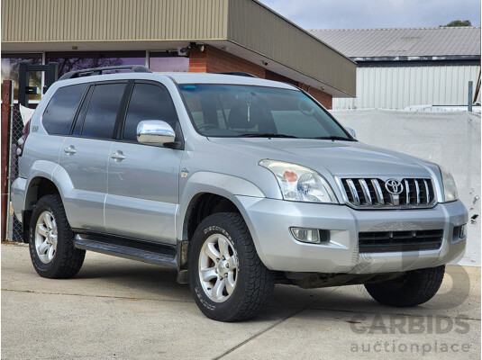 8/2007 Toyota Landcruiser Prado GXL (4x4) KDJ120R MY07 4d Wagon Silver 3.0L
