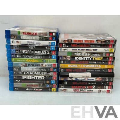 Blu-Ray and DVD Movies and TV Shows - Lot of 27