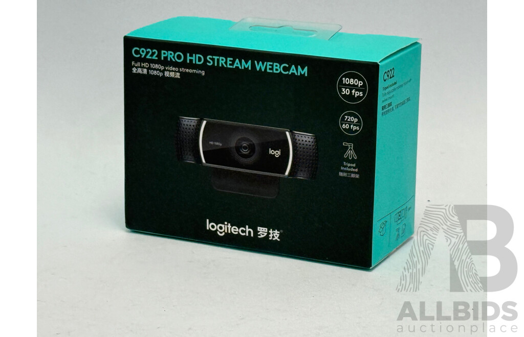 Logitech 1080p HD Stream Webcam - Brand New