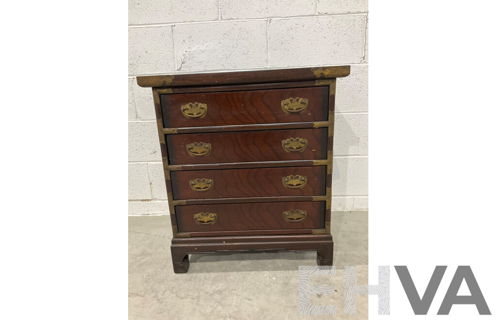 Korean Elm Chest of Four Drawers (65 X 59 X 34,5 Cm)