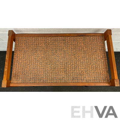 Mid 20th Century Copper Top Drinks Trolley