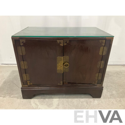 Korean Elm Two Door Cabinet