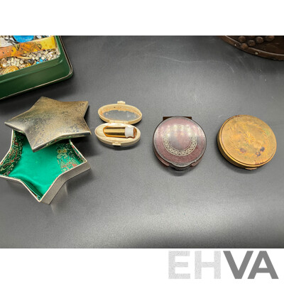 Assorted Costume Jewellery - Bracelets, Earrings, Necklaces, Rings, Musical Jewellery Boxes and More