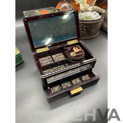 Assorted Costume Jewellery - Bracelets, Earrings, Necklaces, Rings, Musical Jewellery Boxes and More