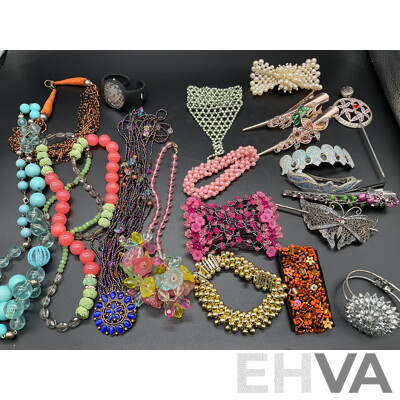 Assorted Costume Jewellery - Bracelets, Earrings, Necklaces, Rings, Musical Jewellery Boxes and More