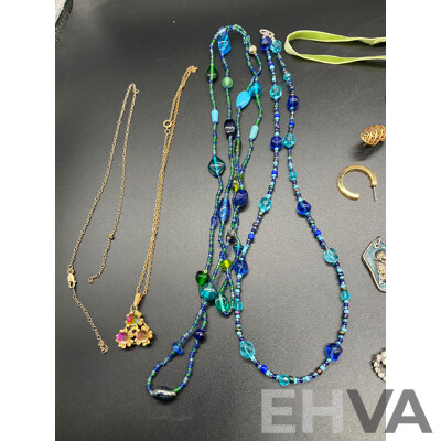 Assorted Costume Jewellery - Bracelets, Earrings, Necklaces, Rings, Musical Jewellery Boxes and More