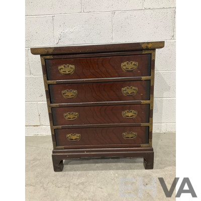 Korean Elm Chest of Four Drawers (65 X 59 X 34,5 Cm)