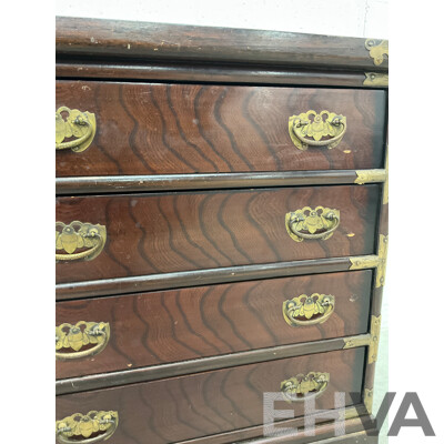Korean Elm Chest of Four Drawers (65 X 59 X 34,5 Cm)